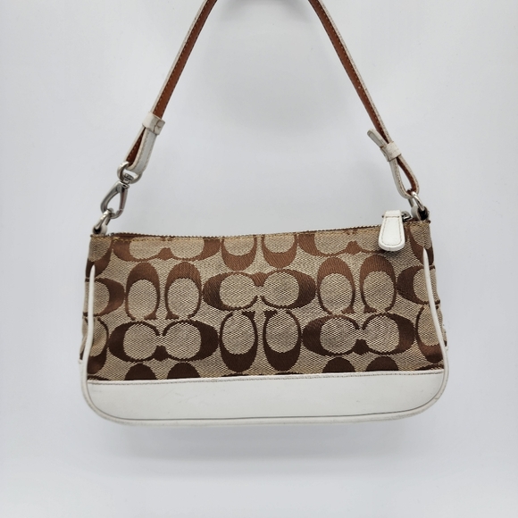 Coach 6094 Demi Mini Signature Canvas Leather Bag Wristlet - Picture 4 of 16